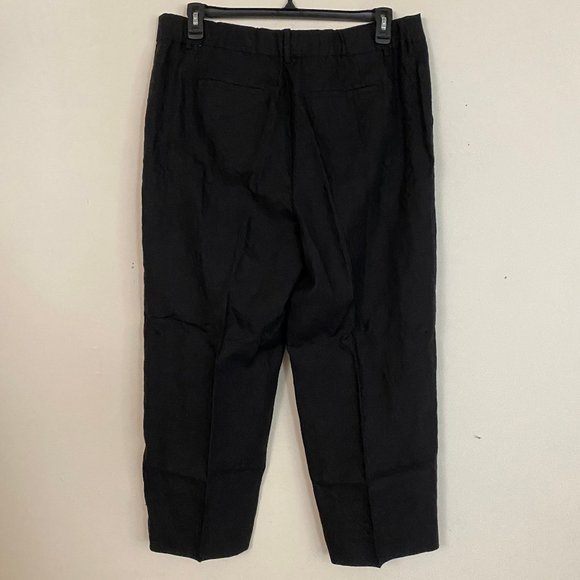 NEW Talbots Linen Straight Leg Crop Pants 14 - Picture 7 of 12